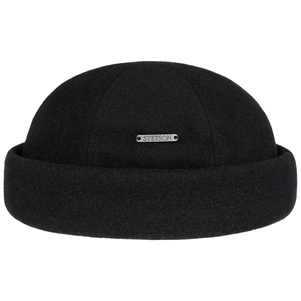 Stetson Sparr Docker Cap Women/Men Black 7 1/4-7 3/8 at